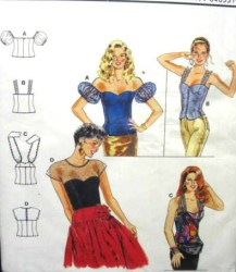 4633 S FACTOR OOH LA LA BUSTIER SASSY TOPS PATTERN 8-18